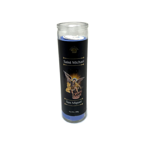 Shreyshti Candle Glass Jar Saint Michael, Scented Approx 8" for spell, wiccan, pagan, rituals, reiki, religious, aroma therapy purposes - Image 2